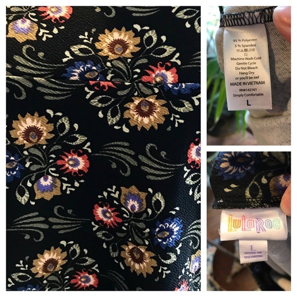 LuLaRoe floral Cassie skirt - Picture 6 of 6